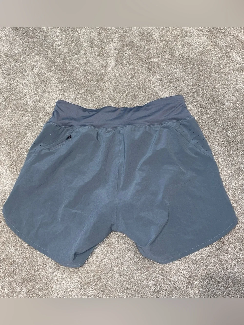 Nike Women's Dri-Fit Eclipse Gray Running Shorts Size M Lined Pockets NWT